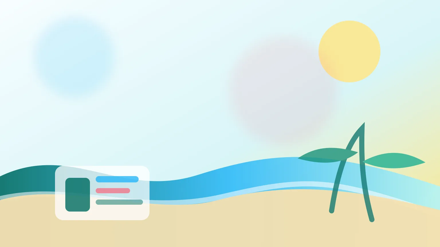Telemóvel com mapa abstrato junto a óculos e mala de praia num resort tropical genérico.