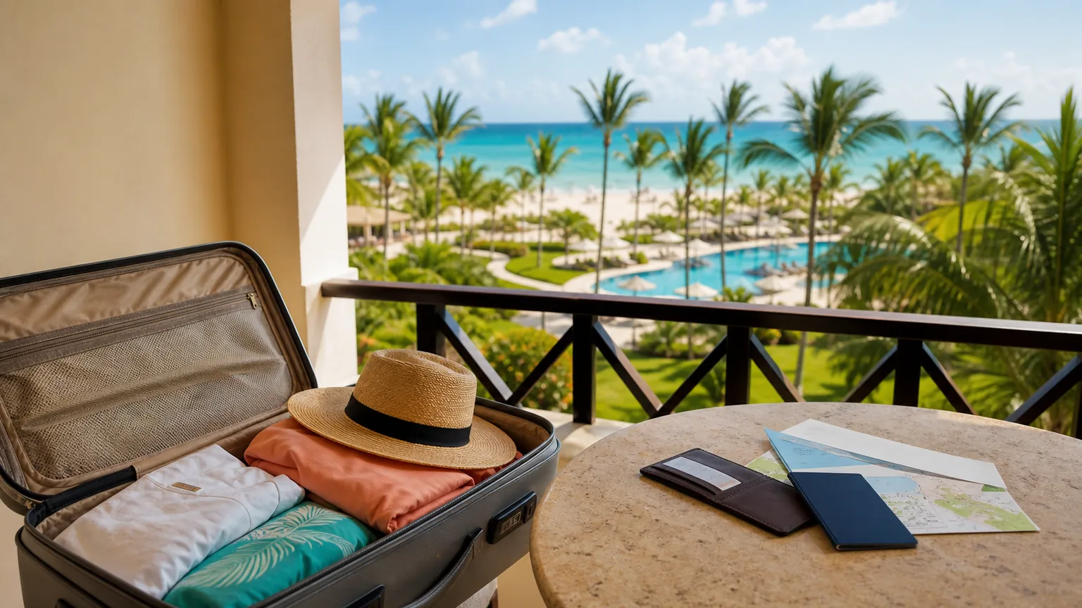 Planeamento de pacote de viagem desde Porto para Punta Cana com voo, hotel e transfer.