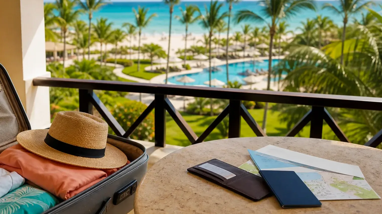 Foto real de costa tropical em Punta Cana para contextualizar roteiro de sete dias.