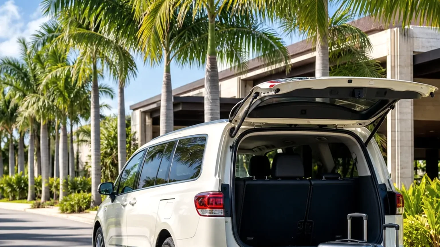 Cena fotográfica de transporte em Punta Cana para contextualizar táxis e deslocações.
