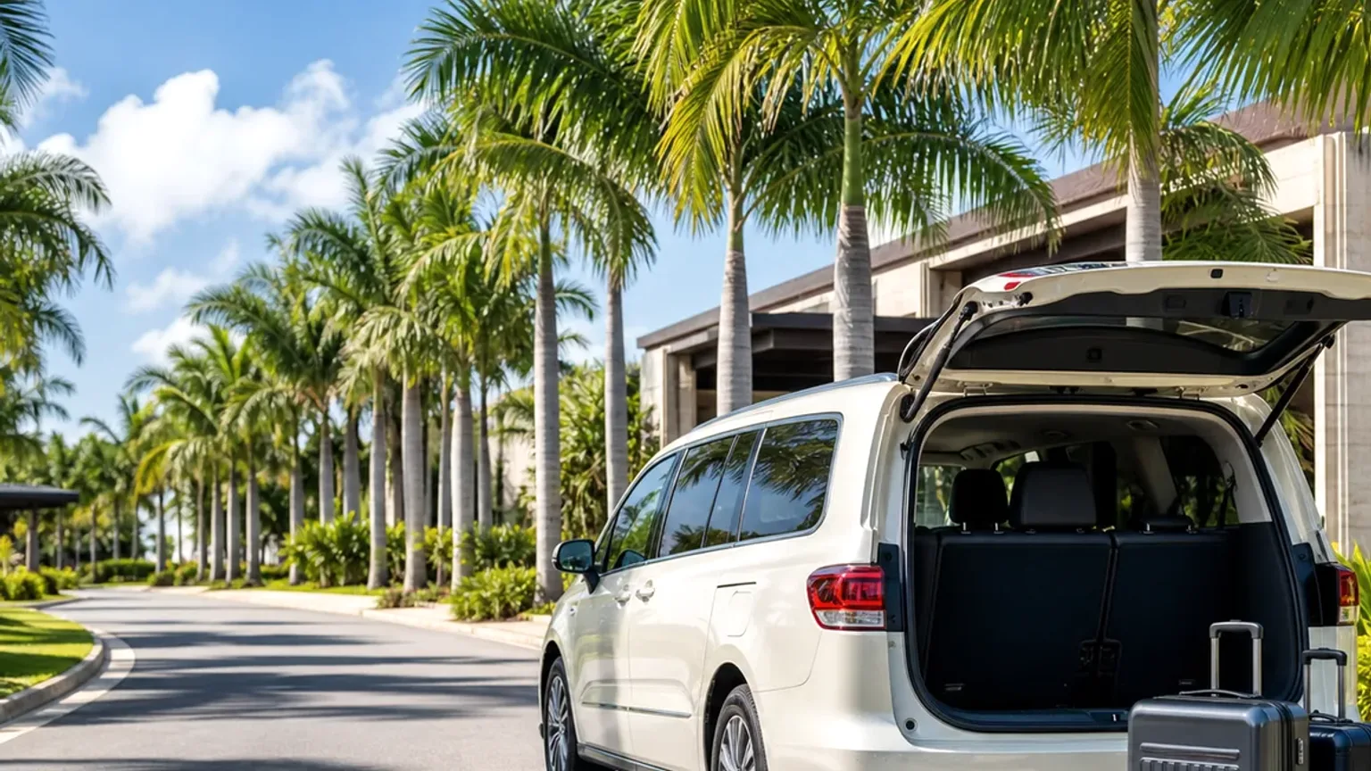 Transfer privado em Punta Cana para chegadas tardias, famílias ou zonas afastadas.