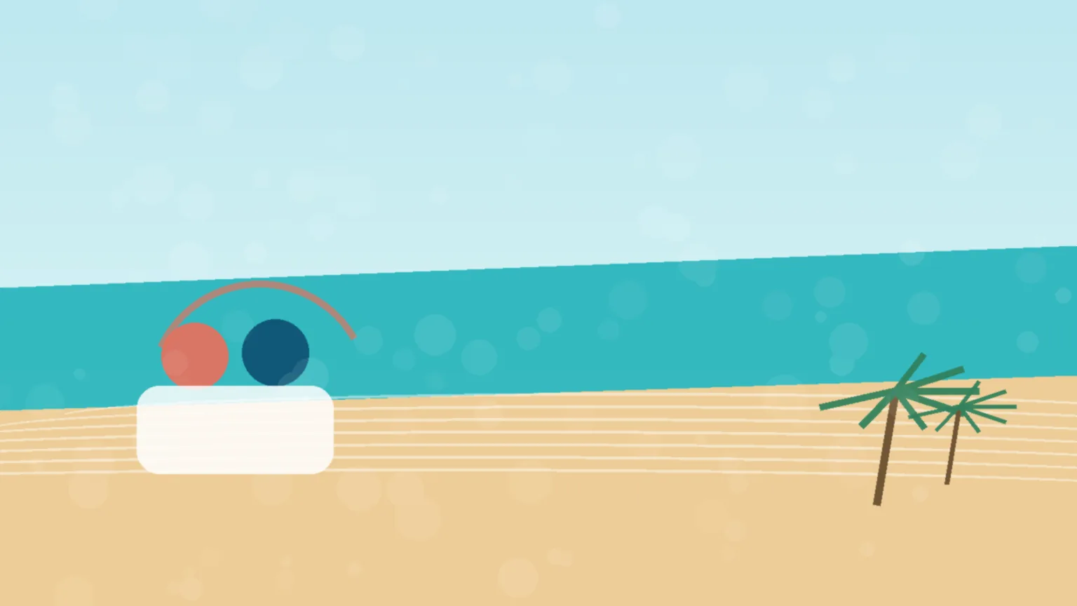 Composição editorial de viagem de casal para Punta Cana com praia, resort e luz tropical, sem rostos identificáveis.
